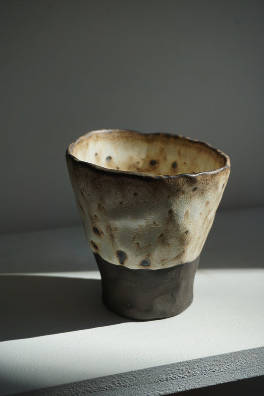 White Enamel Cup -Roche Atelier