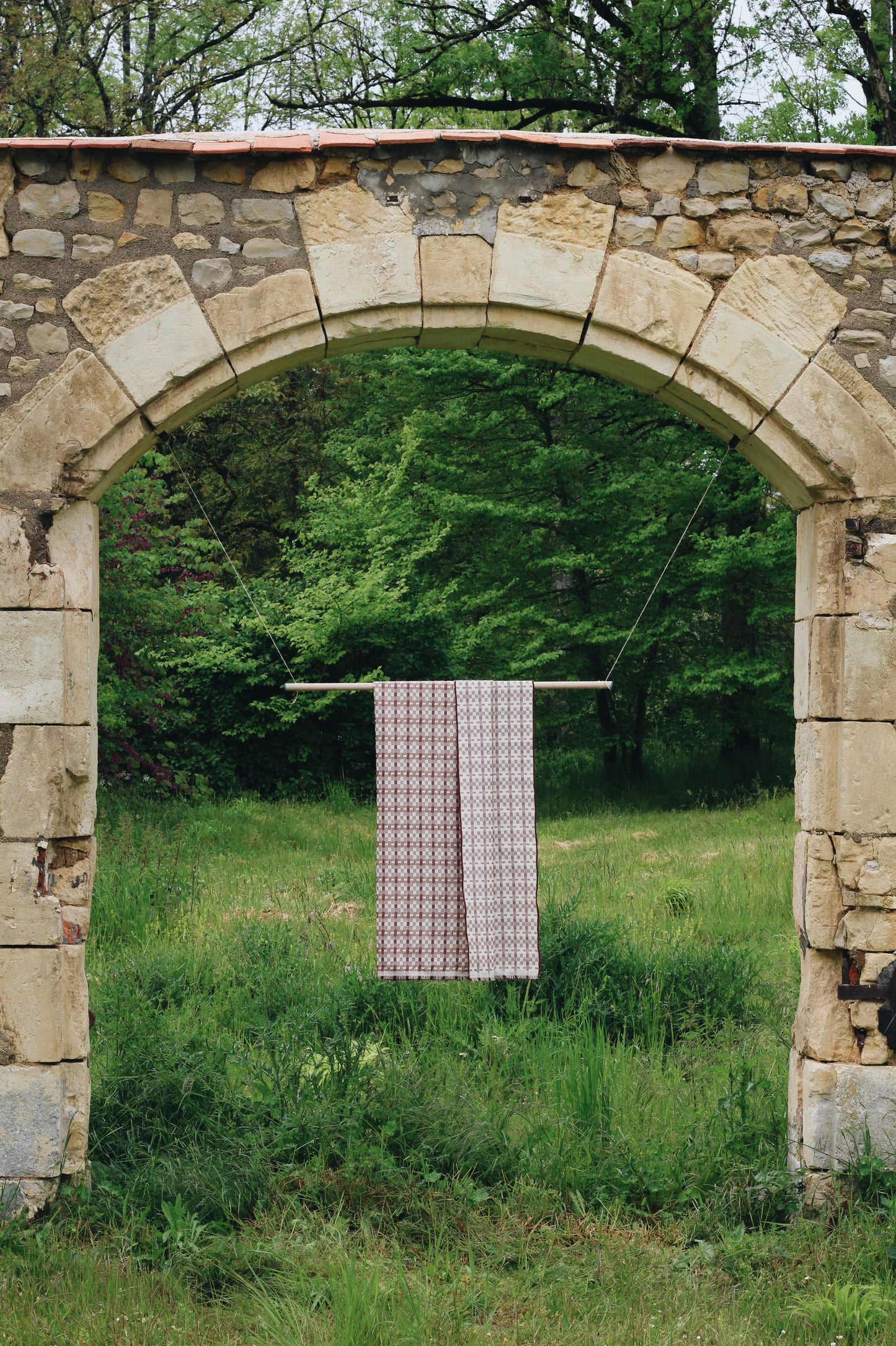 Handwoven Bourbon Plaid - Justine Gaignault
