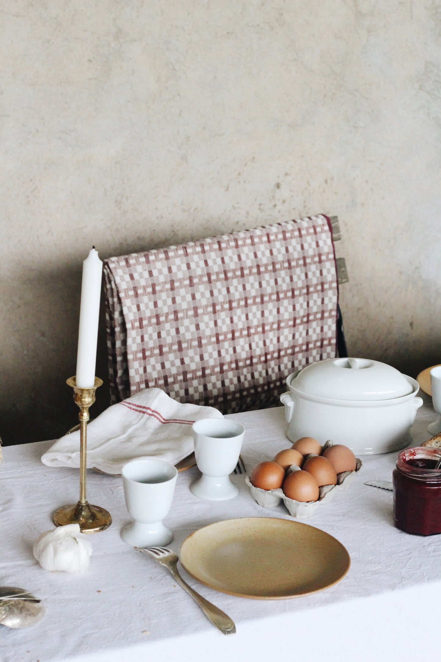 Handwoven Bourbon Plaid - Justine Gaignault