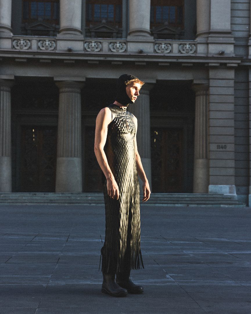 Ceremonia BLACK DRESS LASER PU