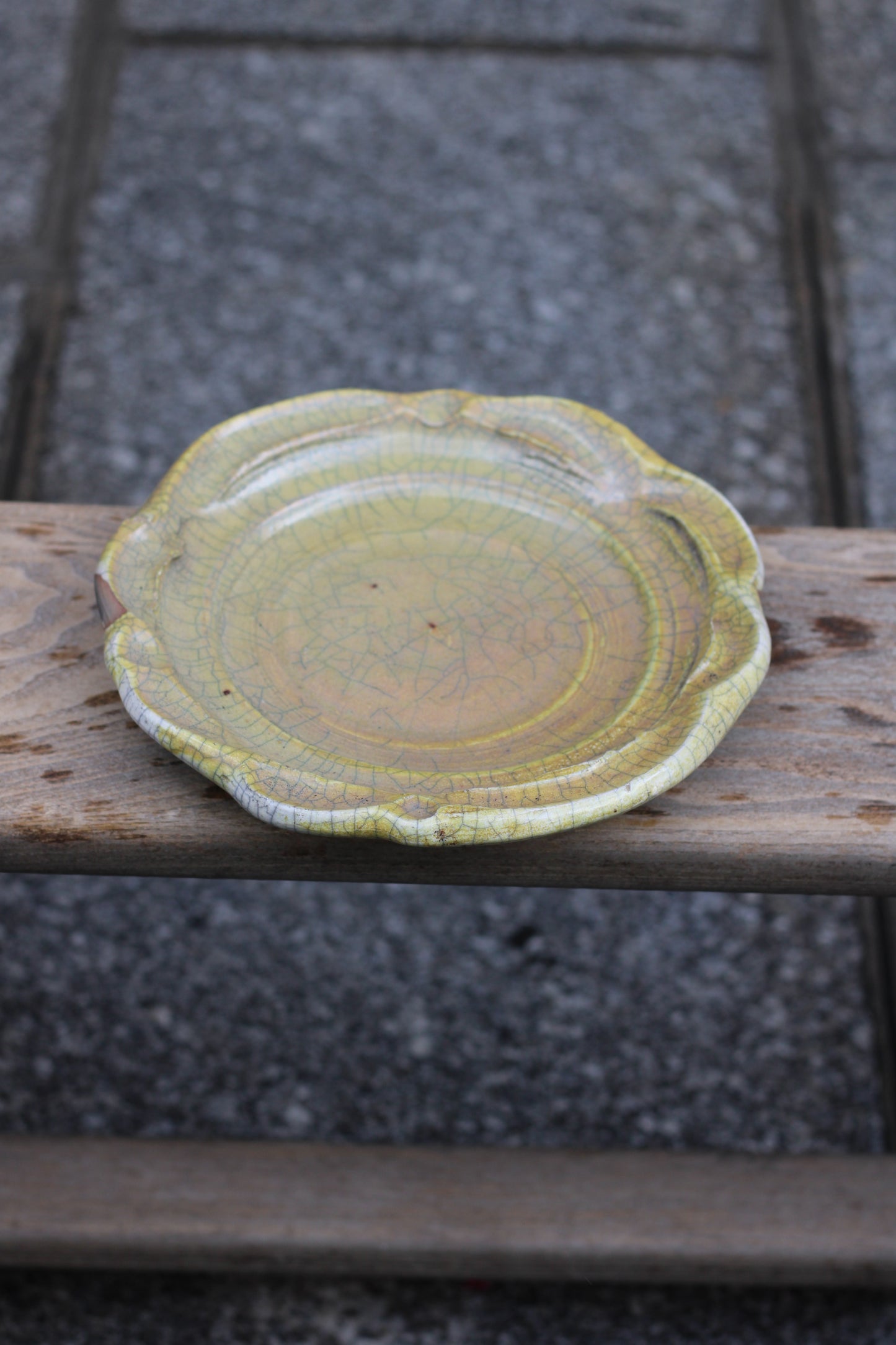 Raku Plate - Patrick Pernel