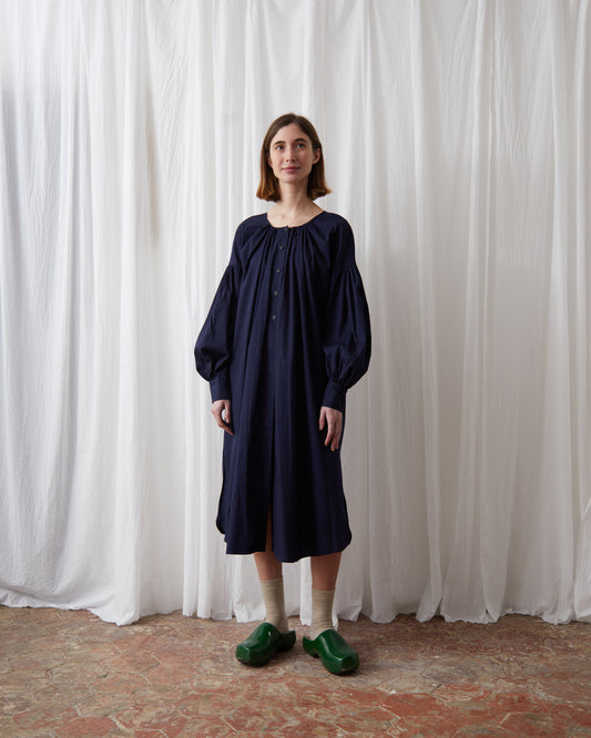 Navy Dress Puff Blouse - Studio De Lostanges