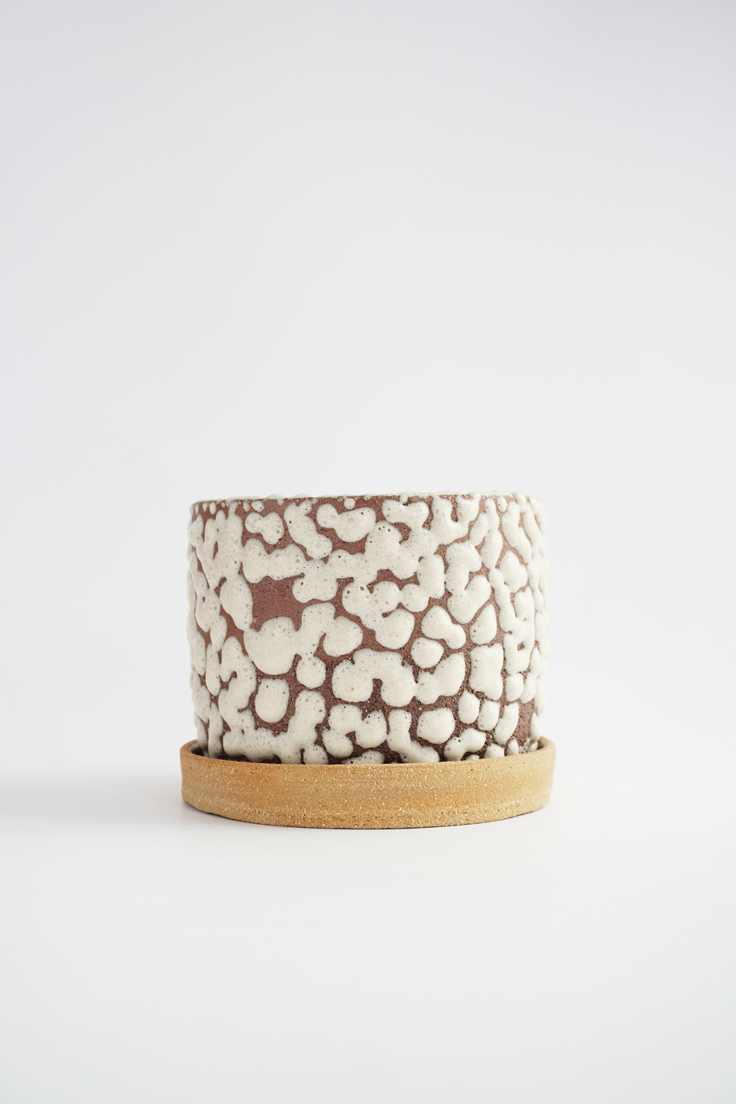 Pot Of Pearl Enamelled Flower - Roche Atelier