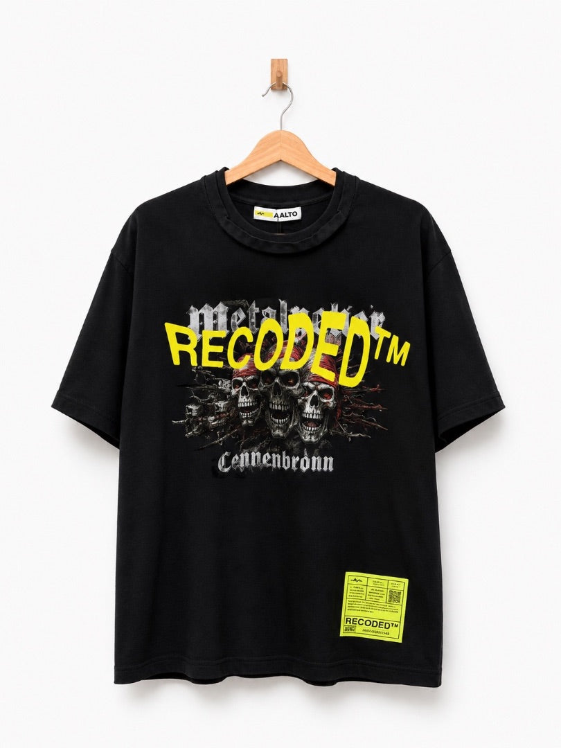 Rock Band Recoded Tee Black - AALTO