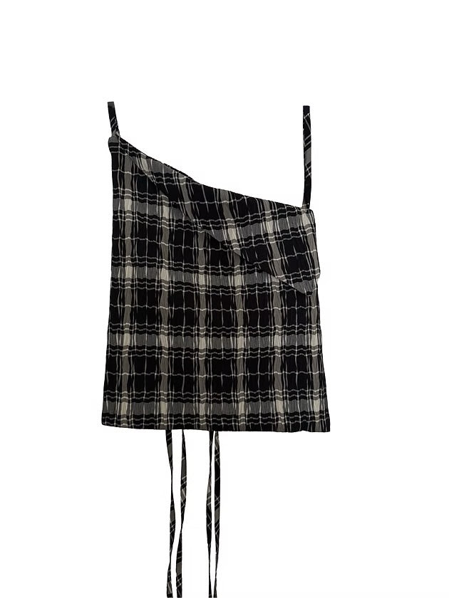 Pera Top Plaid - Hoseu (Hueso)