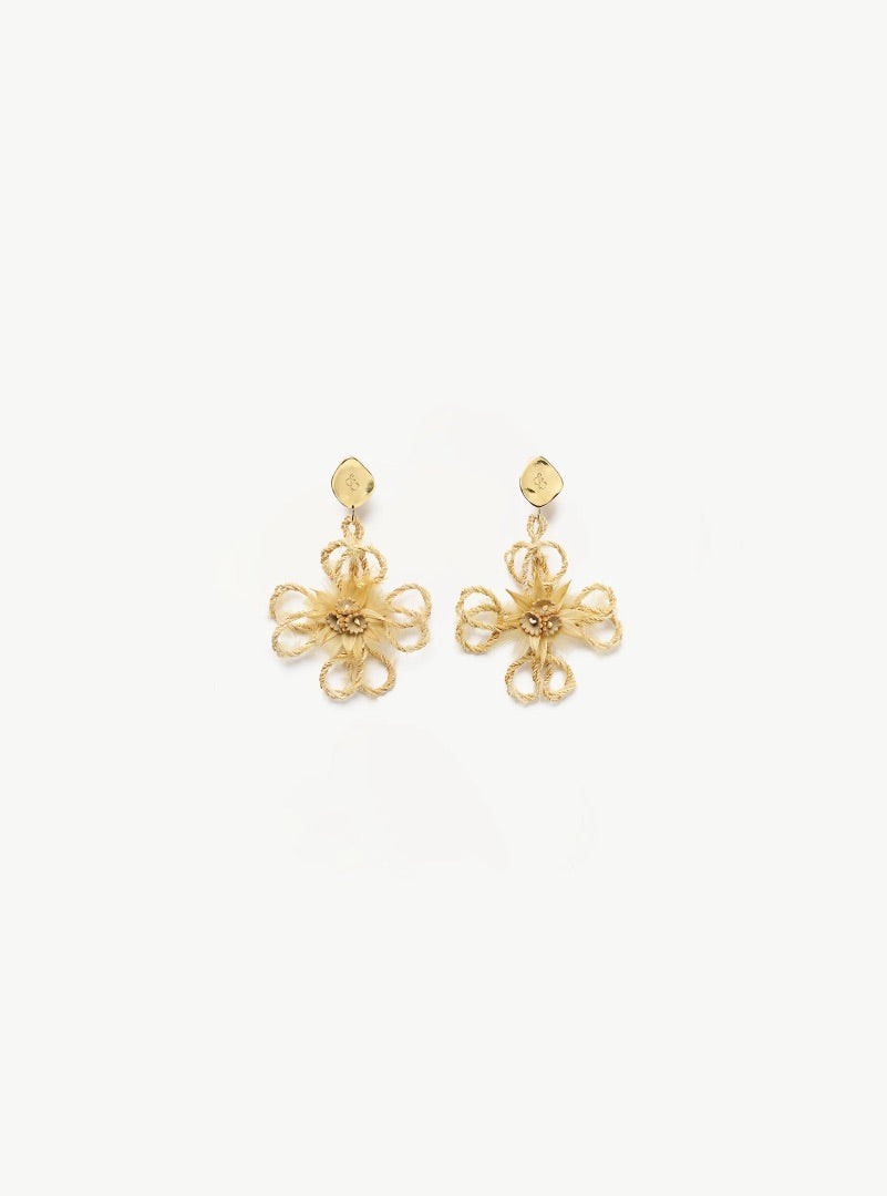 Boucles d’oreilles modèle Croix de Chance - Emma Bruschi