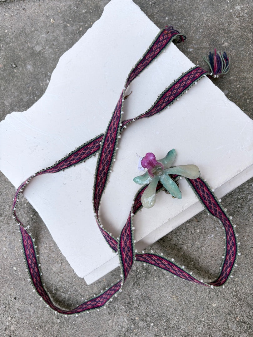 Peruvian Floral Cords Blue