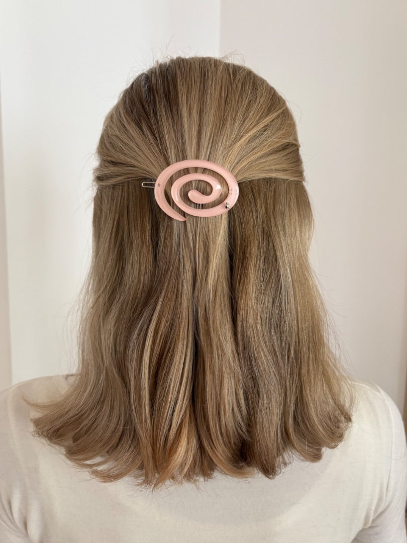 Small Spiral Clip Fairy Pink