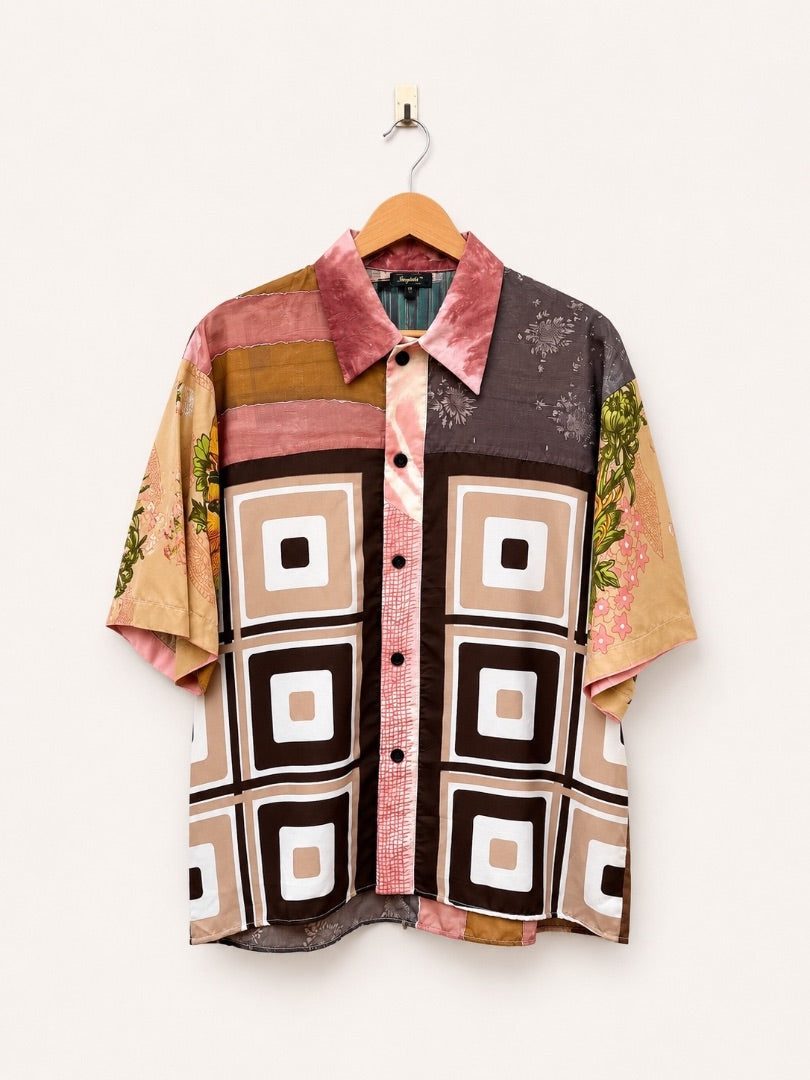 Kawai Foulard Mix Patchwork Shirt - AALTO