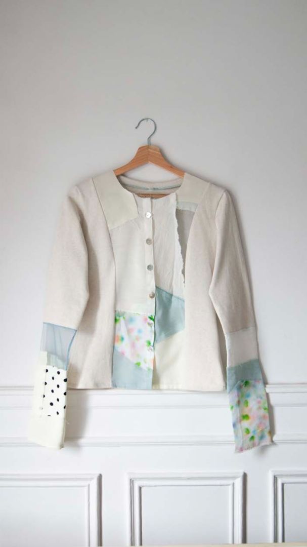 Patchwork Cardigan Turtle Dove