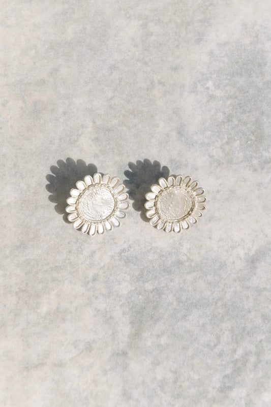 Girasoles Earrings Silver - BOIRA