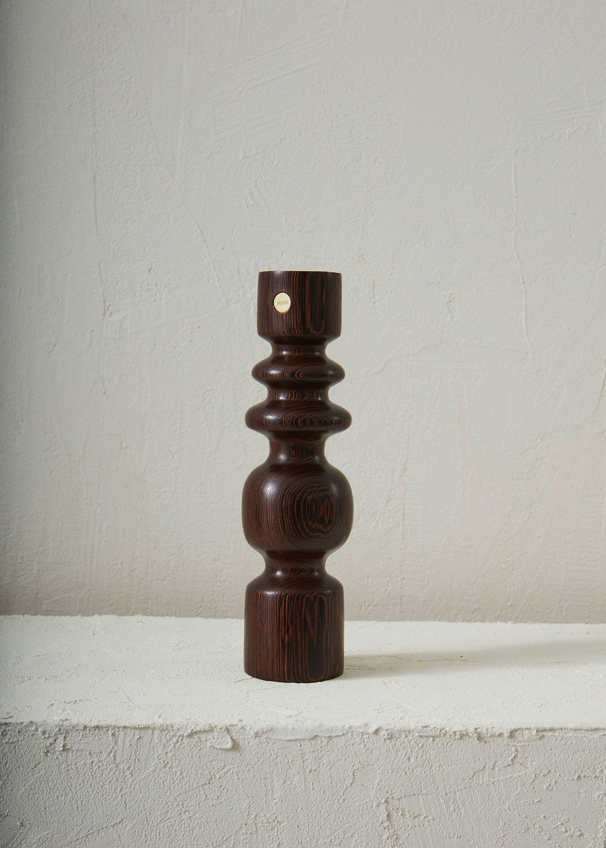 Olympe Wenge candle holder - Romie Objetti