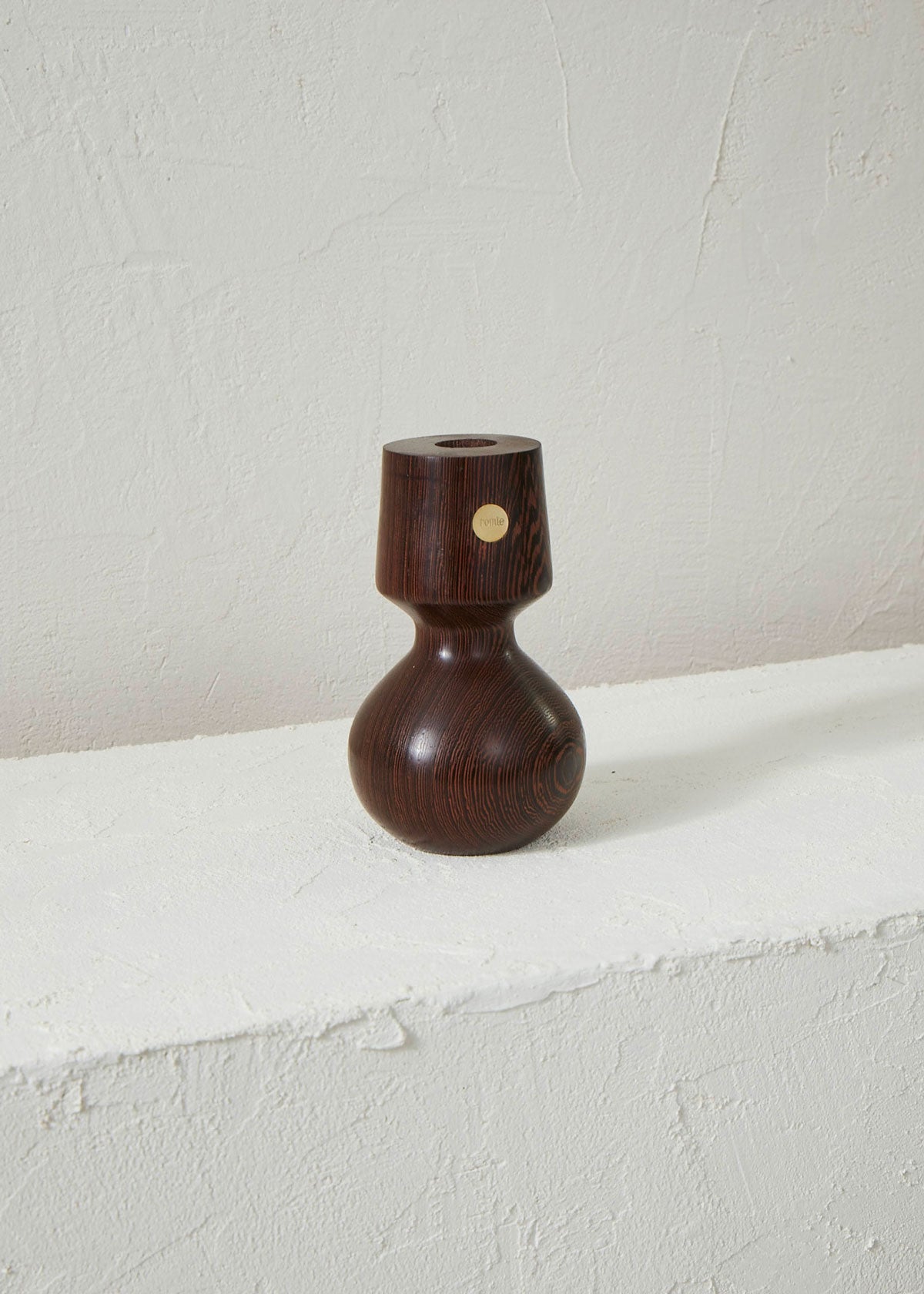 Ruth Wenge candle holder - Romie Objetti