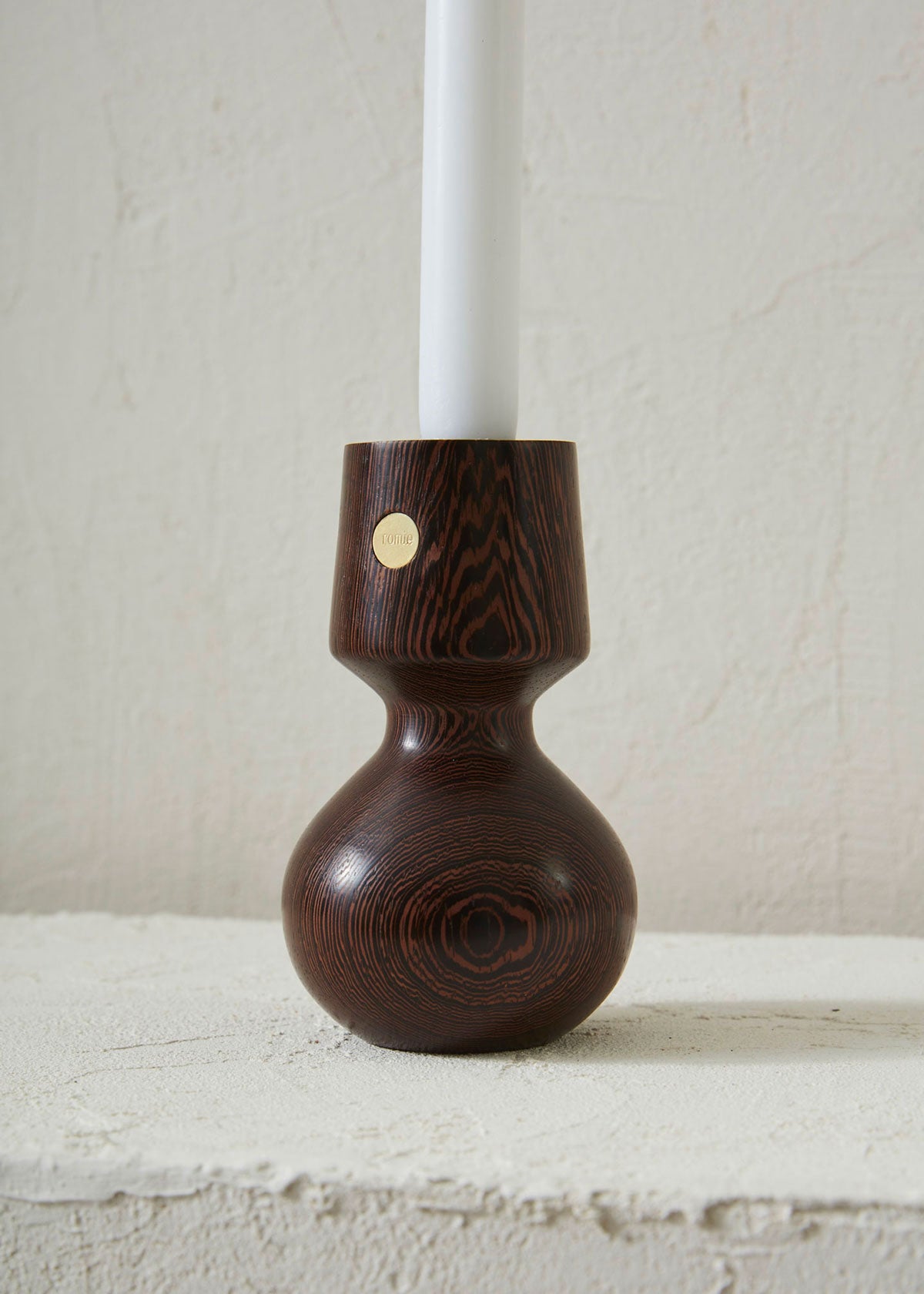 Ruth Wenge candle holder - Romie Objetti