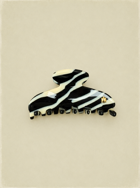 Iconic Hair Claw Zebra Small - Turtle Story