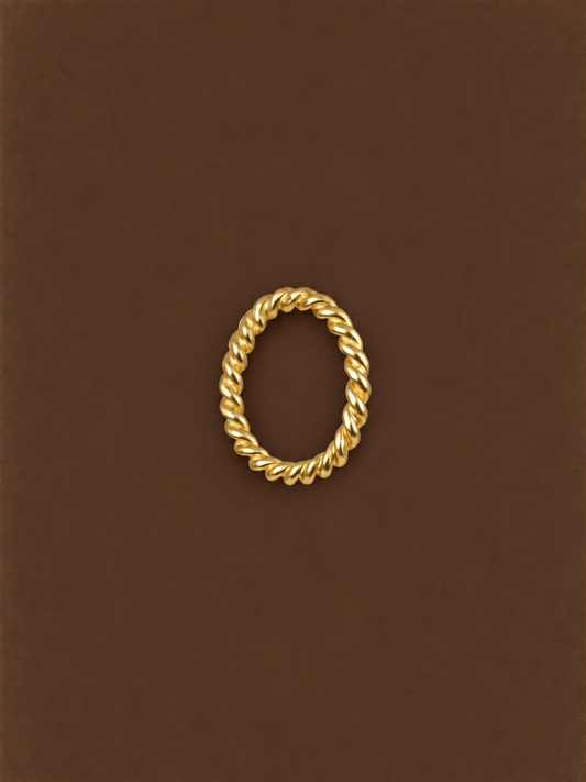 Bague petite Torsade Vermeil - Mermere