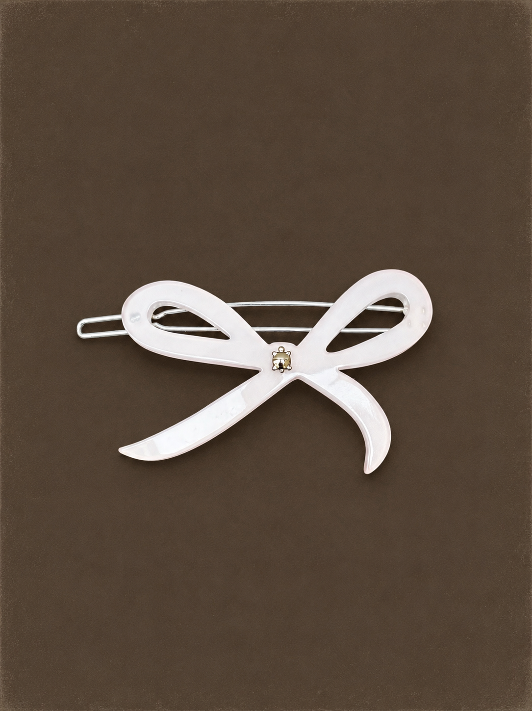 Ribbon Side Clips Soft Pink - Turtle Story
