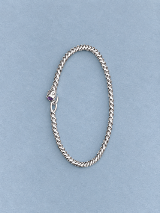 Bracelet Mini Delphis Torsade Amethyste - Mermere
