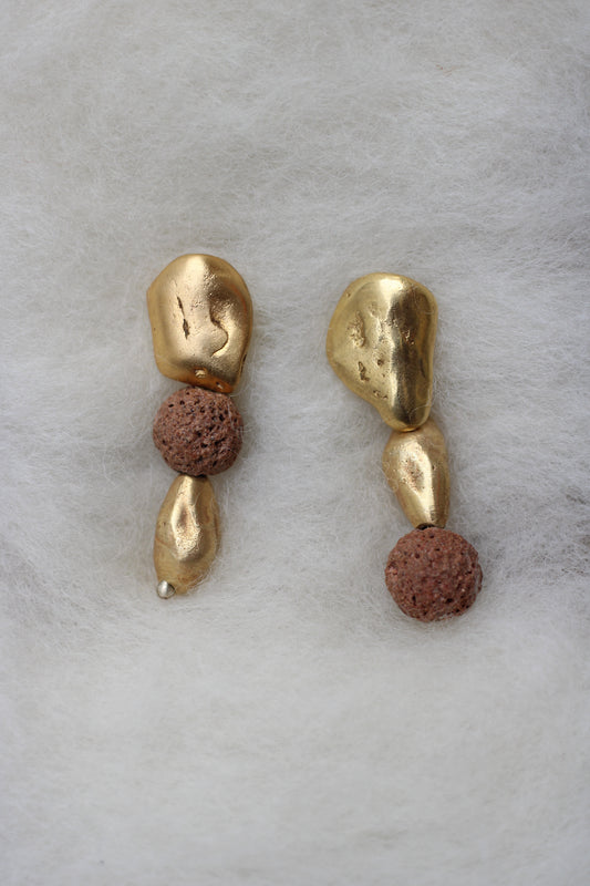 Volcanic Stone Earrings - Romero