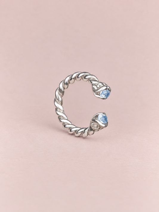 Bague Delphis Argent 925 Topaze - Mermere