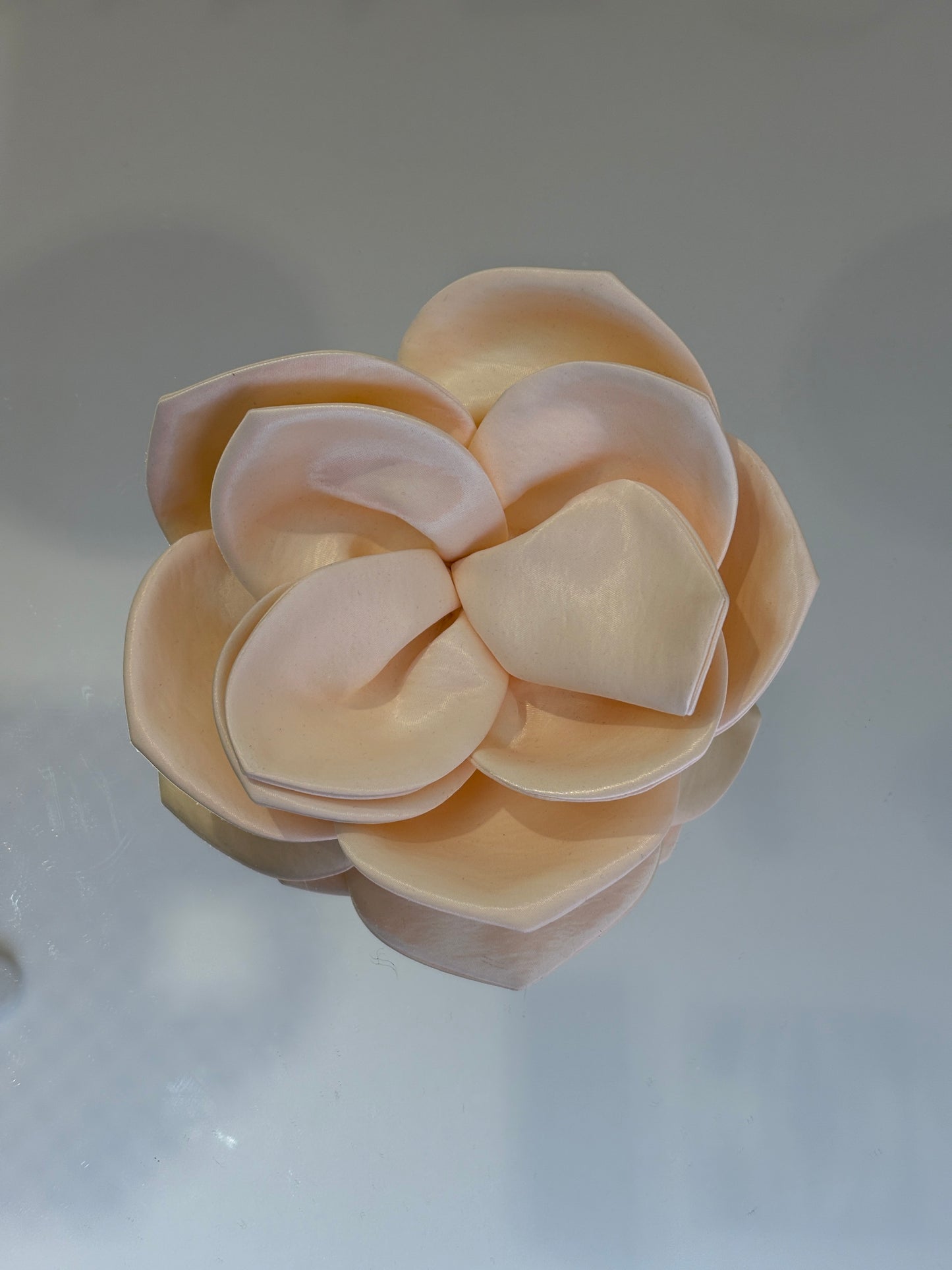 Dahlia Scrunchie Cream Silk