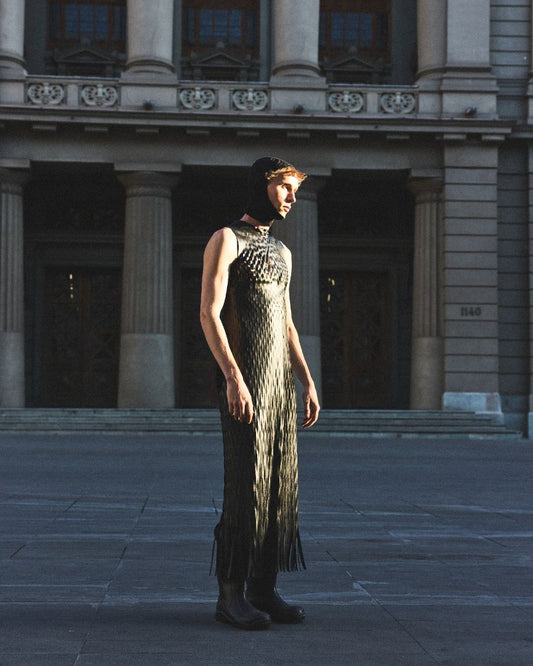 Ceremonia BLACK DRESS LASER PU