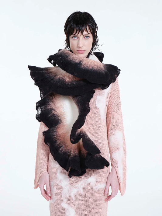 Flower Sculpture Scarf