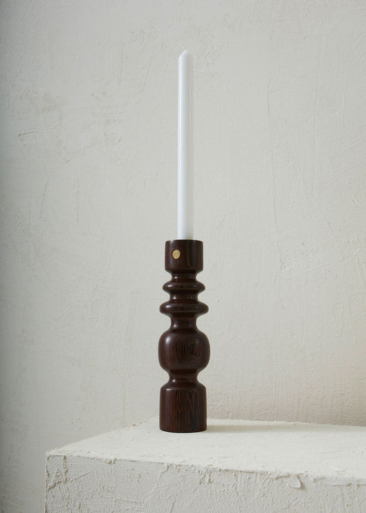 Olympe Wenge candle holder - Romie Objetti