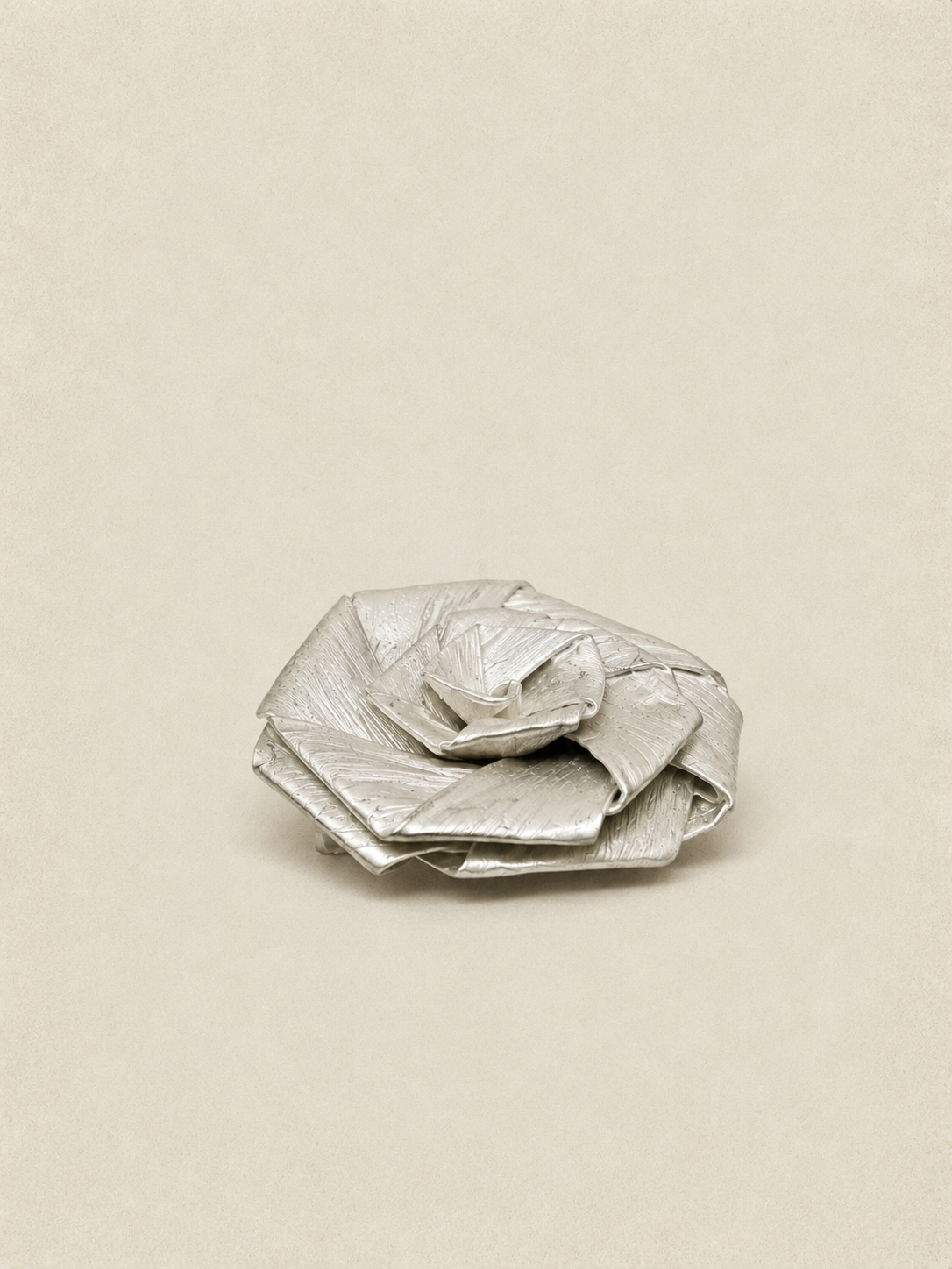 Rose Broche Silver - Danielle Lafaurie