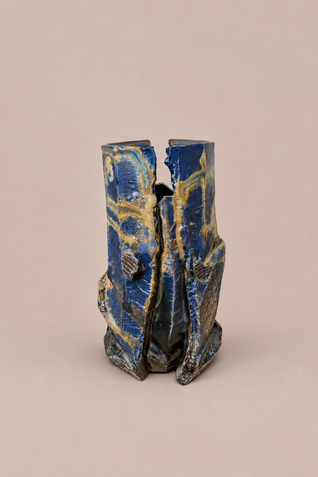 Vase Yohen-Ao Bleu - Takashi Baba