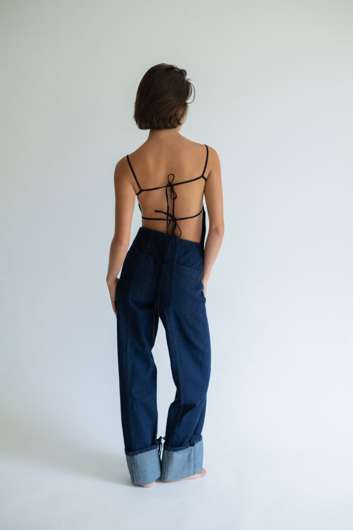 (pera) top striped blue/white