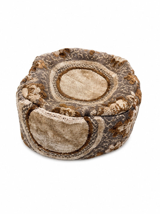 Ruggy Pillbox Hat Brown - Softenheart