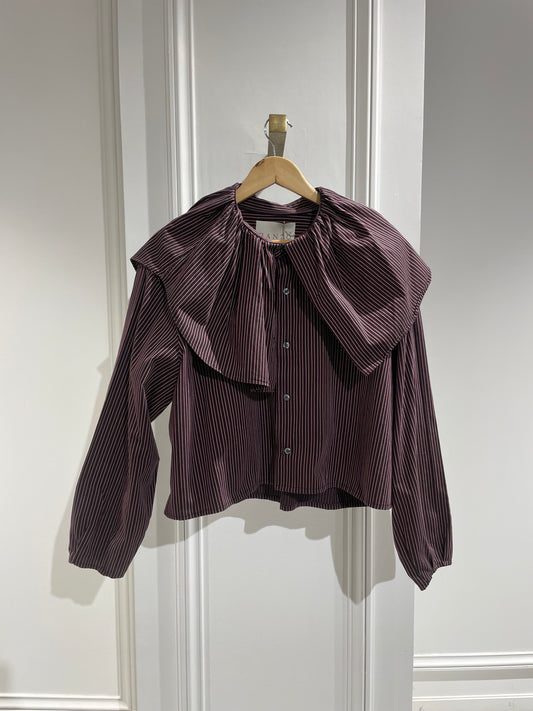 Payaso shirt burgundy stripes - Banzo