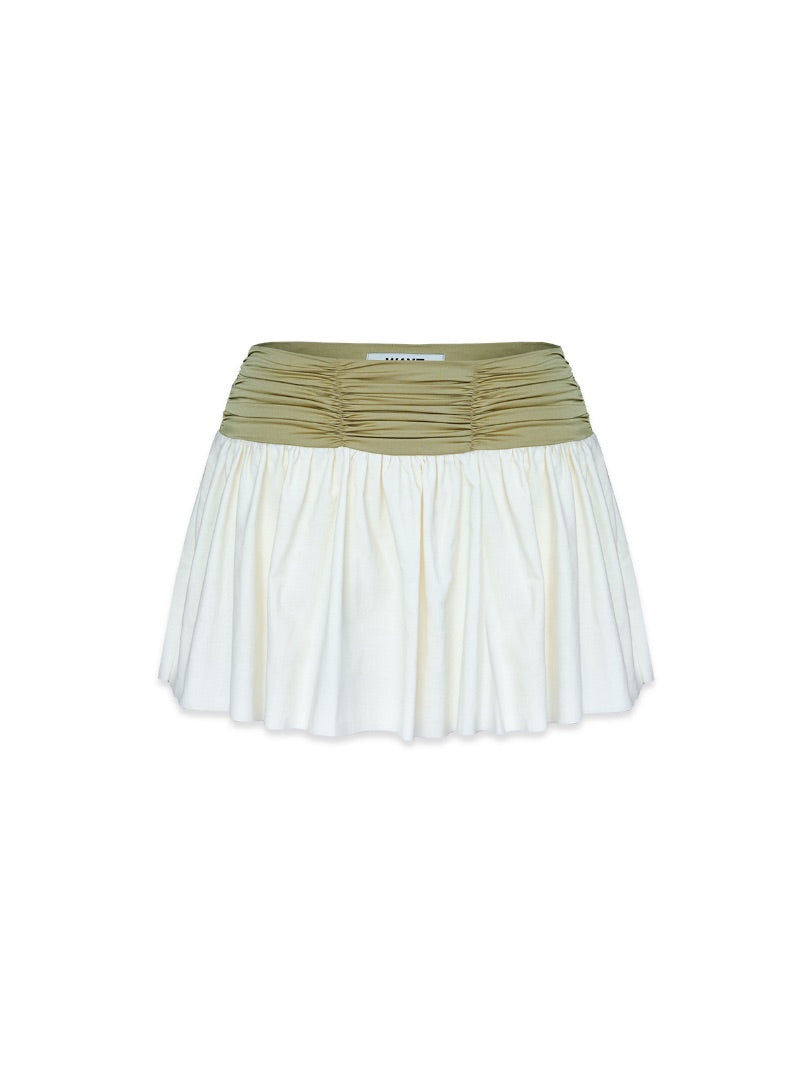 Entrechat Ruched Mini Skirt