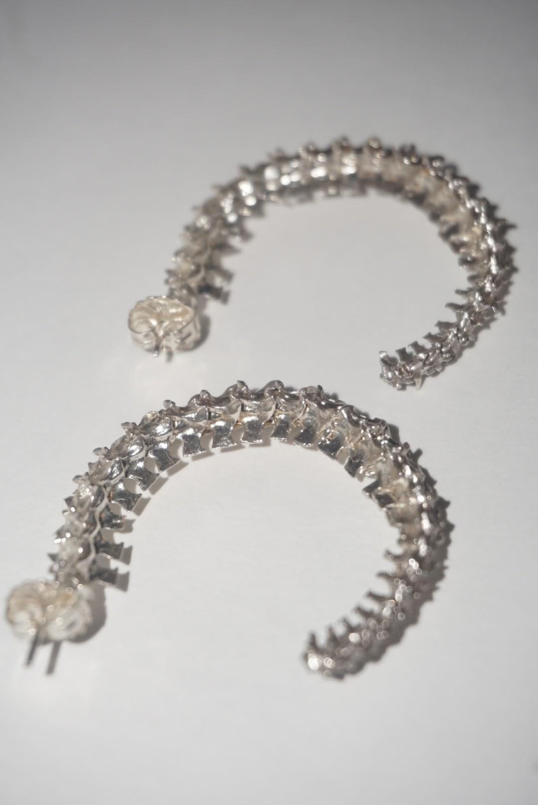 Rattlesnake Hoops - Mother Silver
