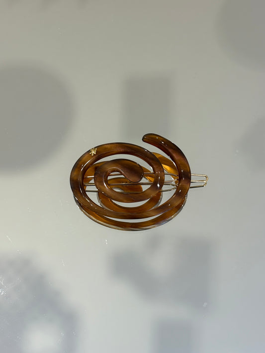 Small Spiral Clip Sunset