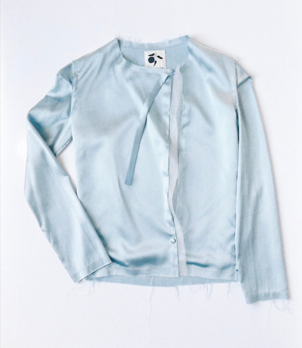 The Blue Satin Top - Victoria Valette