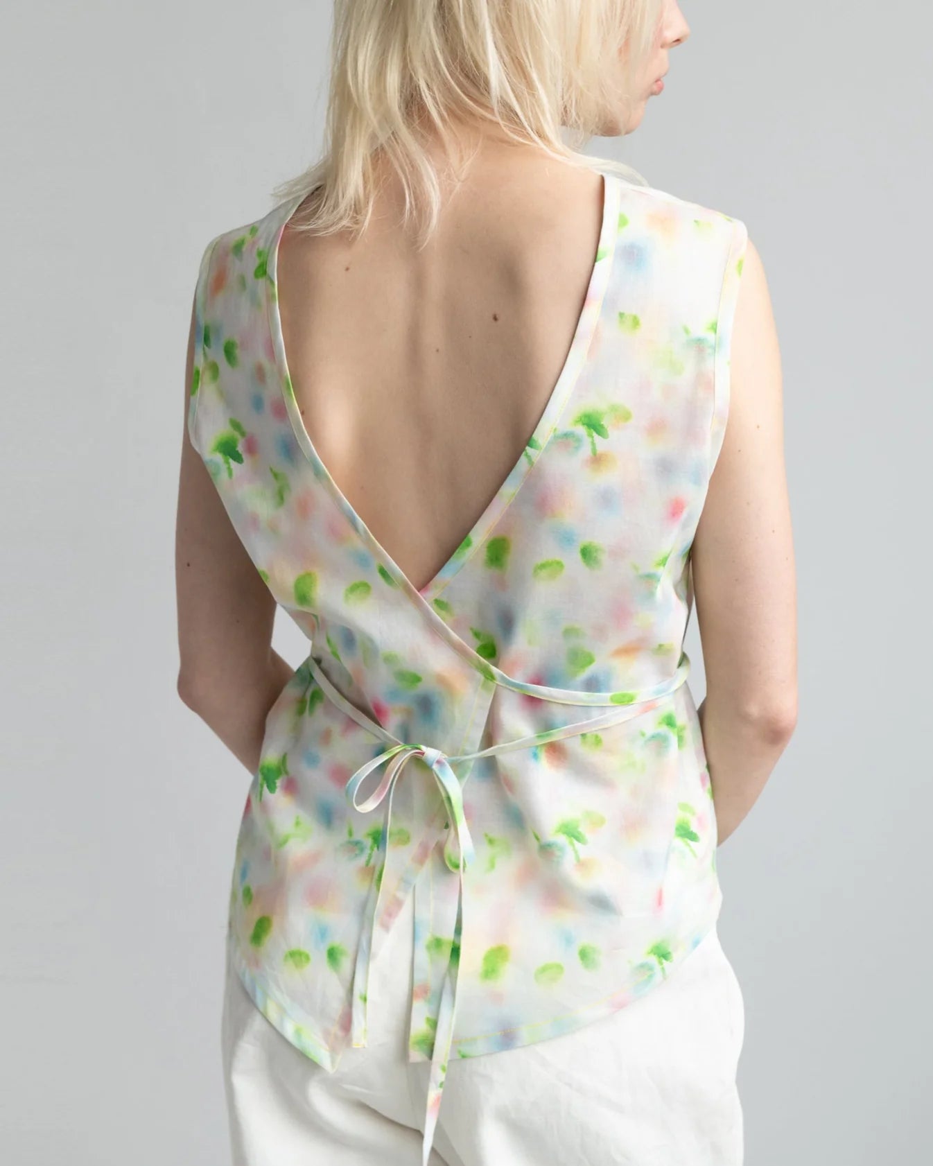 Flowy Liberty Backless Top - Victoria Valette