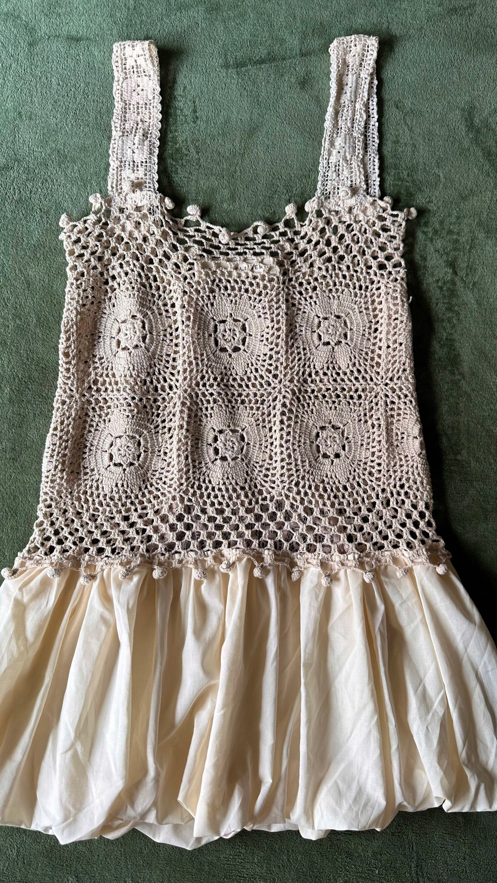 VESTIDO STELLA BALLOON - CRUDO