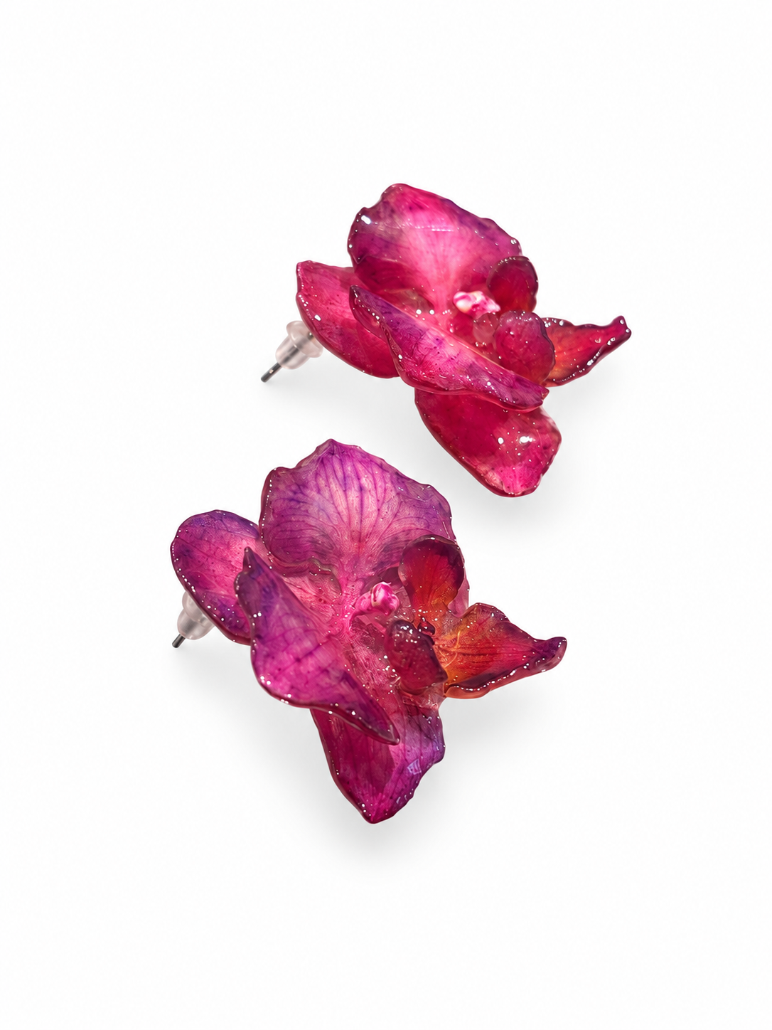 Floral Earrings Magenta - Softenheart