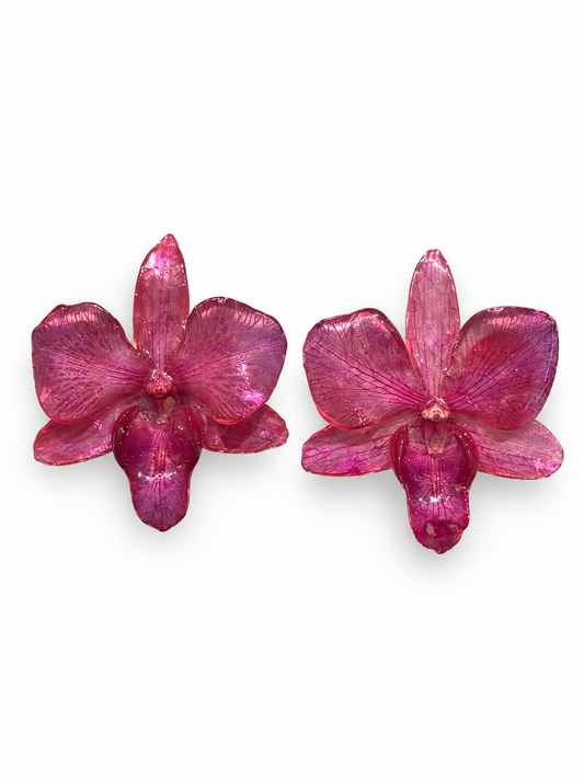 Floral Earrings Sparkling Magenta - Softenheart