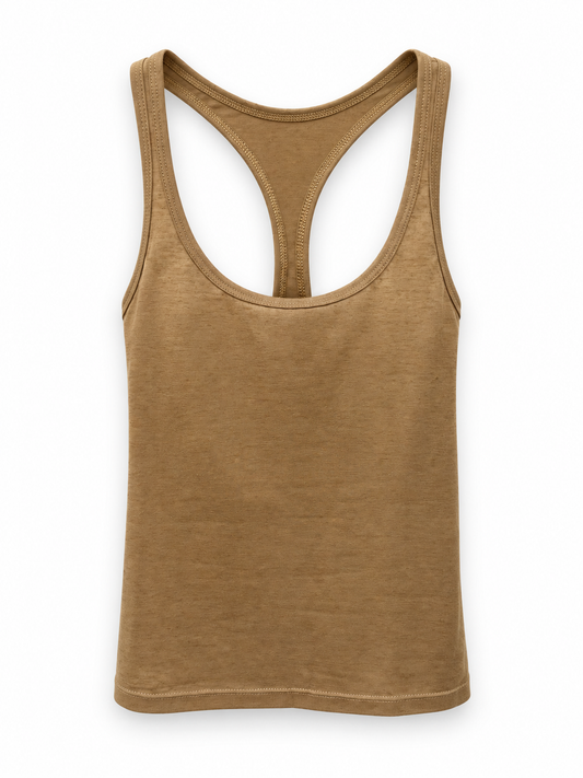 Musculosa T-Shape Almendra - Yegua
