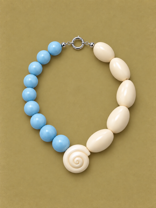 Oriana Necklace Blue/White - Sea You Free