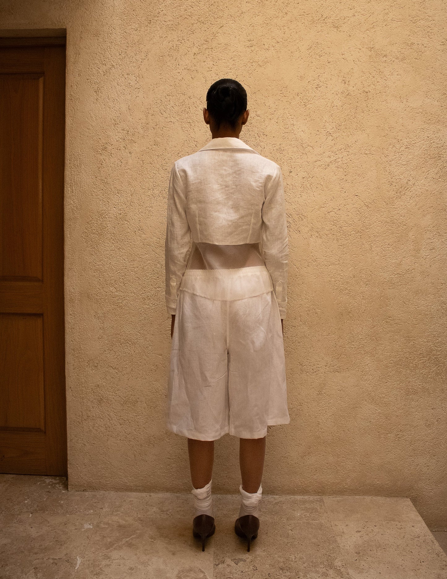 Linen-Organza Shirt - A.B.L