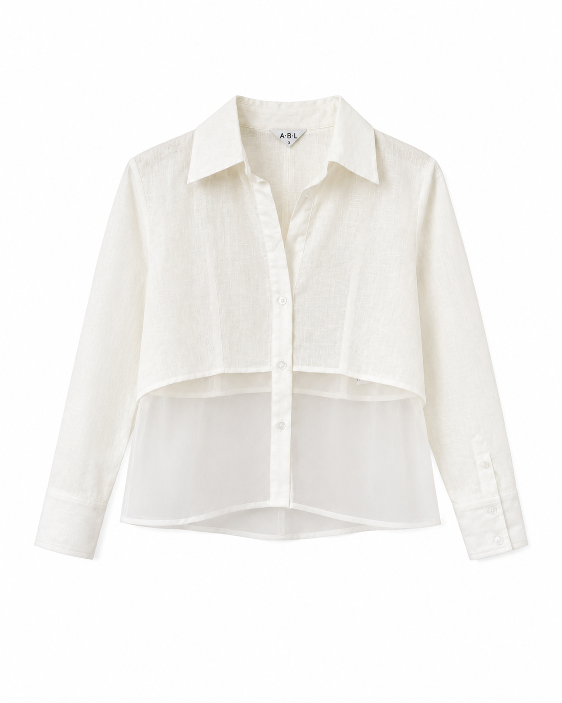 Linen-Organza Shirt - A.B.L