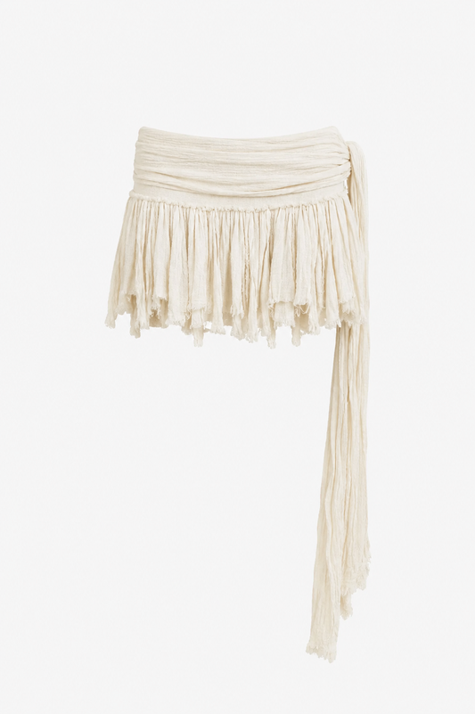 Cotton Tied Skirt - ABL Estudio