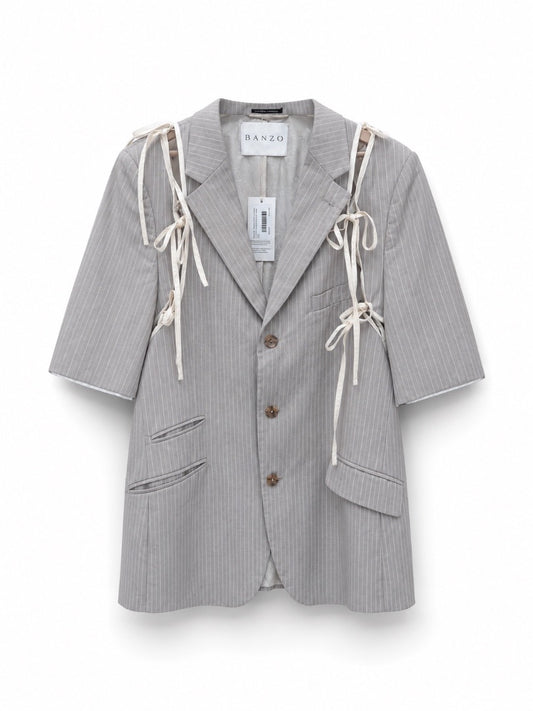 Short Sleeve Apron Blazer - Banzo