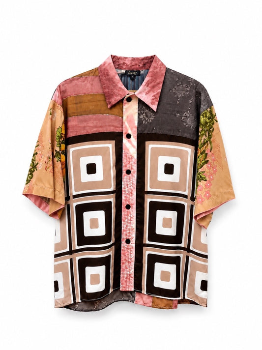 Kawai Foulard Mix Patchwork Shirt - Aalto