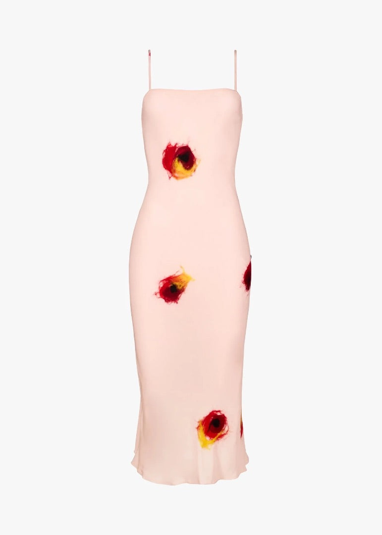 Silk Drift Dress Pink