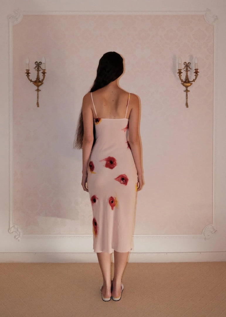Silk Drift Dress Pink